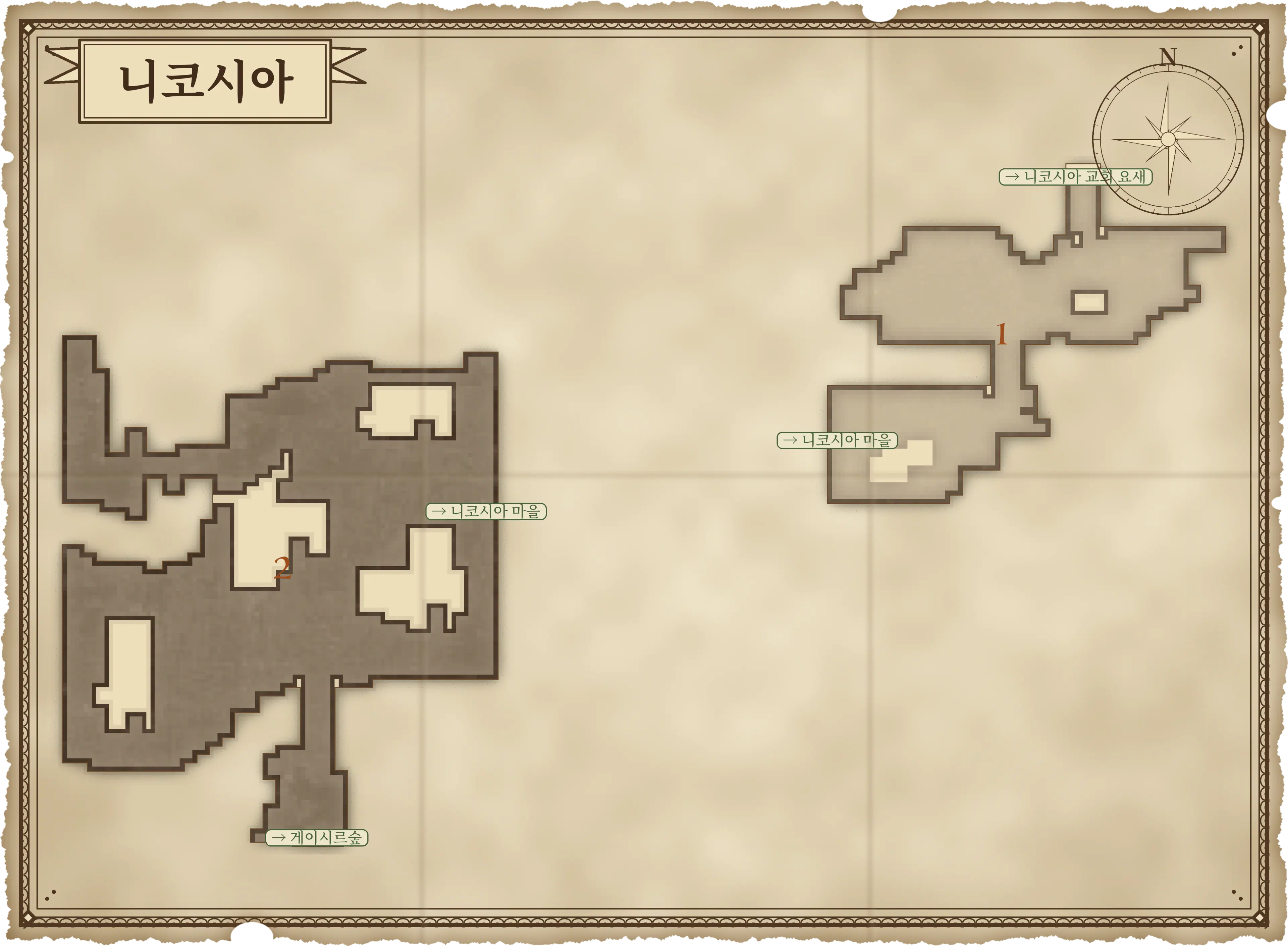 니코시아 전체 지도